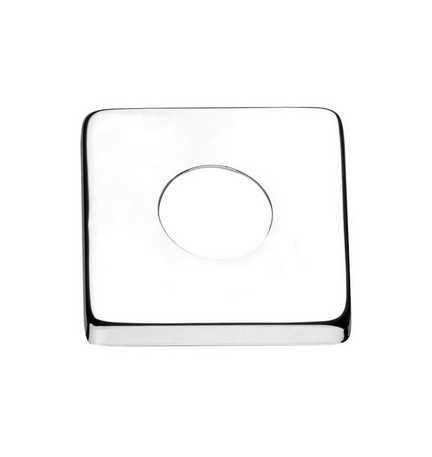 ROSETTA PESANTE QUADRA IN OTTONE CROMO 1/2"