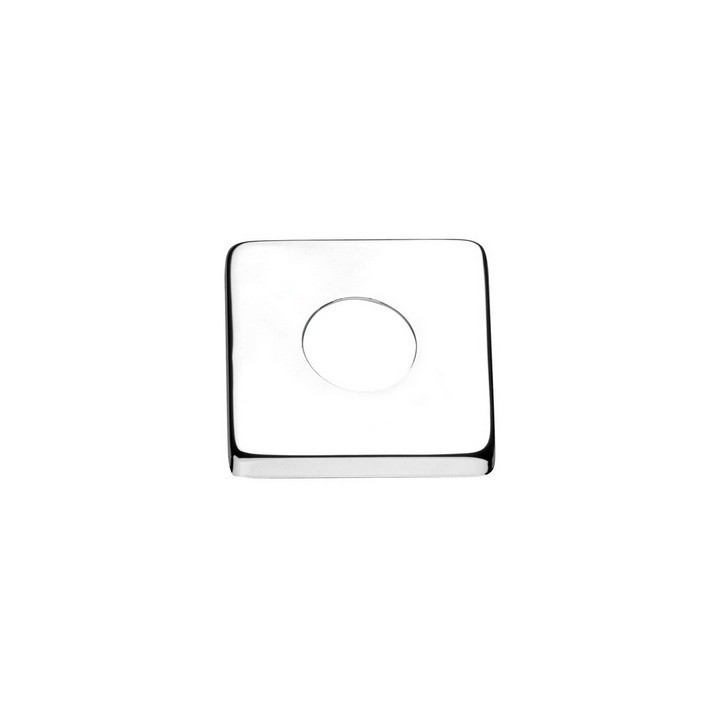 ROSETTA PESANTE QUADRA IN OTTONE CROMO 1/2"