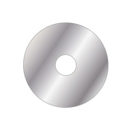 ROSONE INOX TONDO D. 80 CON BIOADESIVO Foro D. 20 mm