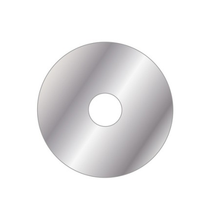 ROSONE INOX TONDO D. 80 CON BIOADESIVO Foro D. 20 mm