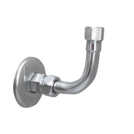 CURVETTA SOTTOLAVABO A 90° COMPLETA 1/2 x 3/8 Diam. 10