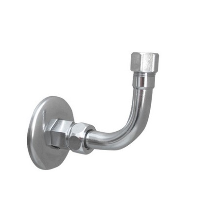 CURVETTA SOTTOLAVABO A 90° COMPLETA 1/2 x 3/8 Diam. 10