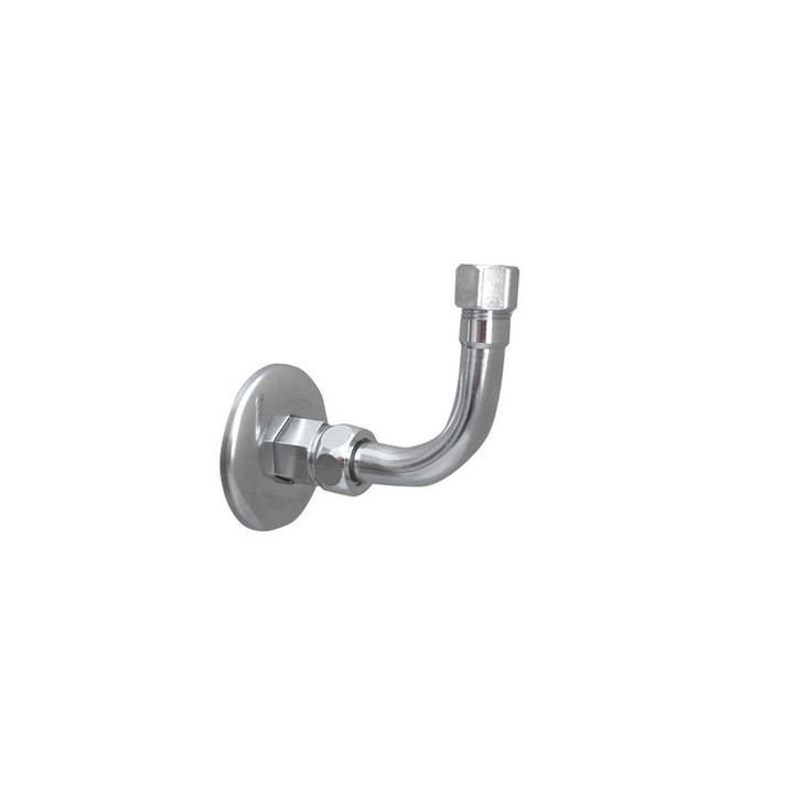 CURVETTA SOTTOLAVABO A 90° COMPLETA 1/2 x 3/8 Diam. 10