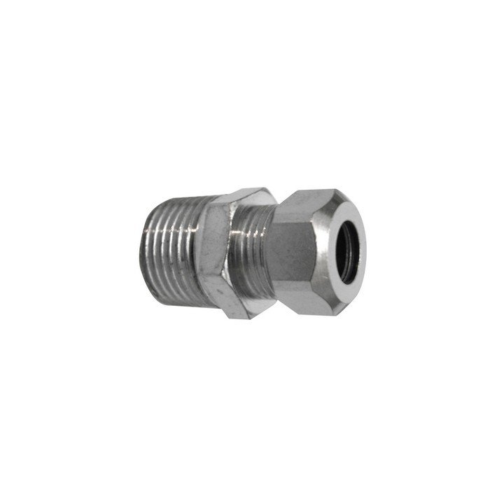 NIPPLE BICONO CROMATO PER CANNETTE 3/8 x 3/8 Diam. 10