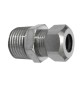 NIPPLE BICONO CROMATO PER CANNETTE 3/8 x 3/8 Diam. 12