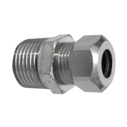NIPPLE BICONO CROMATO PER CANNETTE 1/2 x 3/8 Diam. 10