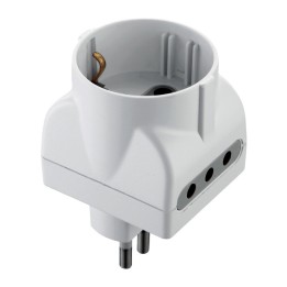 ADATTATORE TRIPLO 10A 2PR 10A E SCHUKO BIA FIG.15