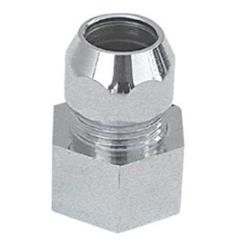 RACCORDO MF CON DADO CONICO CROMATO 1/2 x 3/8 Diam. 10