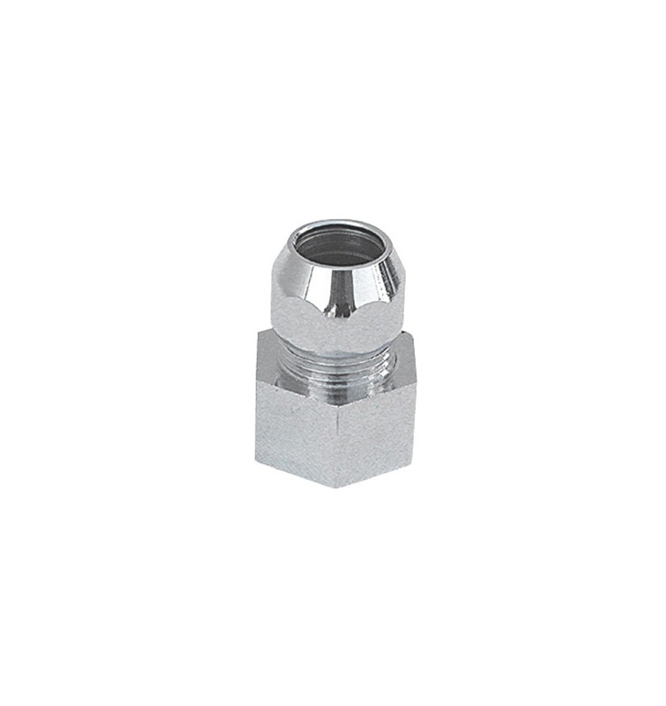 RACCORDO MF CON DADO CONICO CROMATO 1/2 x 3/8 Diam. 12