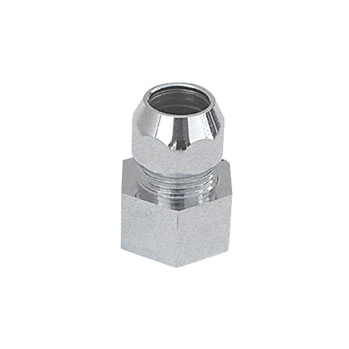 RACCORDO MF CON DADO CONICO CROMATO 1/2 x 3/8 Diam. 12