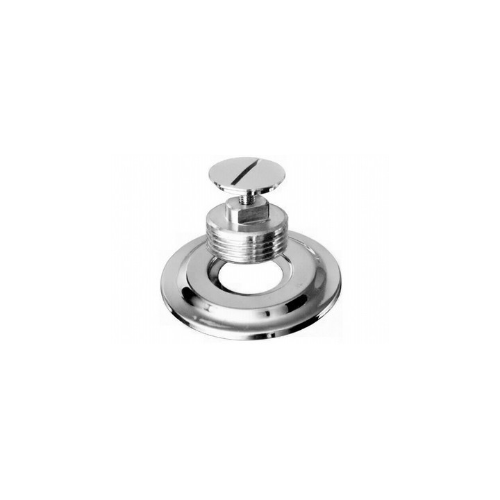 TAPPO CON VITE CON ROSONE IN OTTONE 1/2