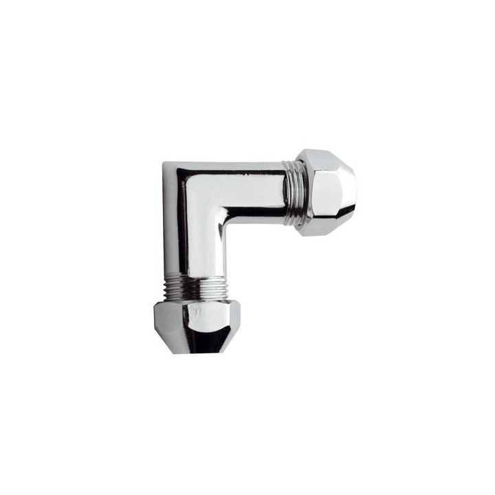RACCORDO CURVO CON GUARNIZIONE E DADI CONICI 10x10 mm