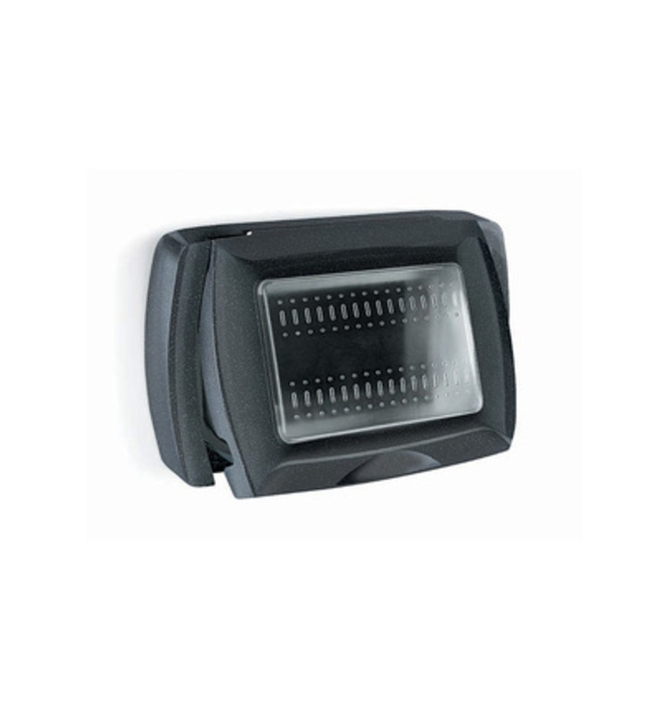 PLACCA LIFE BOX SYSTEM P/ESTERNO IP55 NERO 3P