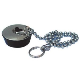 TAPPO IN GOMMA PER LAVABO MISURA PICCOLA Diam. 31 mm.