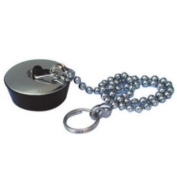 TAPPO IN GOMMA PER LAVABO MISURA PICCOLA Diam. 31 mm.