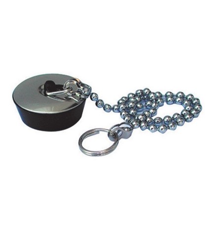 TAPPO IN GOMMA PER LAVABO MISURA PICCOLA Diam. 31 mm.