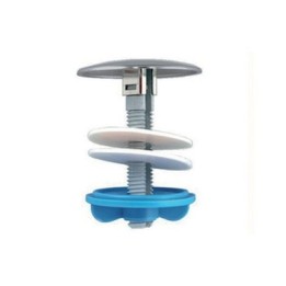 COPRIFORO IN PLASTICA PER LAVABO-BIDET D.55 Cromo