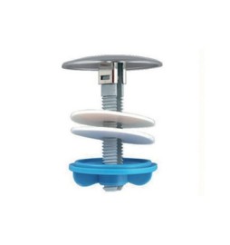 COPRIFORO IN PLASTICA PER LAVABO-BIDET D.55 Cromo