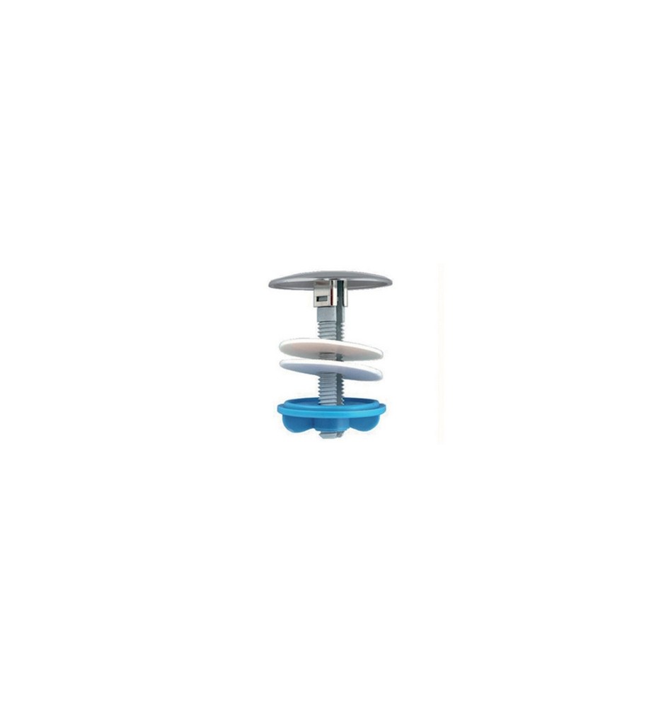 COPRIFORO IN PLASTICA PER LAVABO-BIDET D.55 Cromo