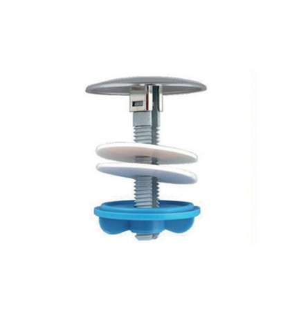 COPRIFORO IN PLASTICA PER LAVABO-BIDET D.55 Cromo