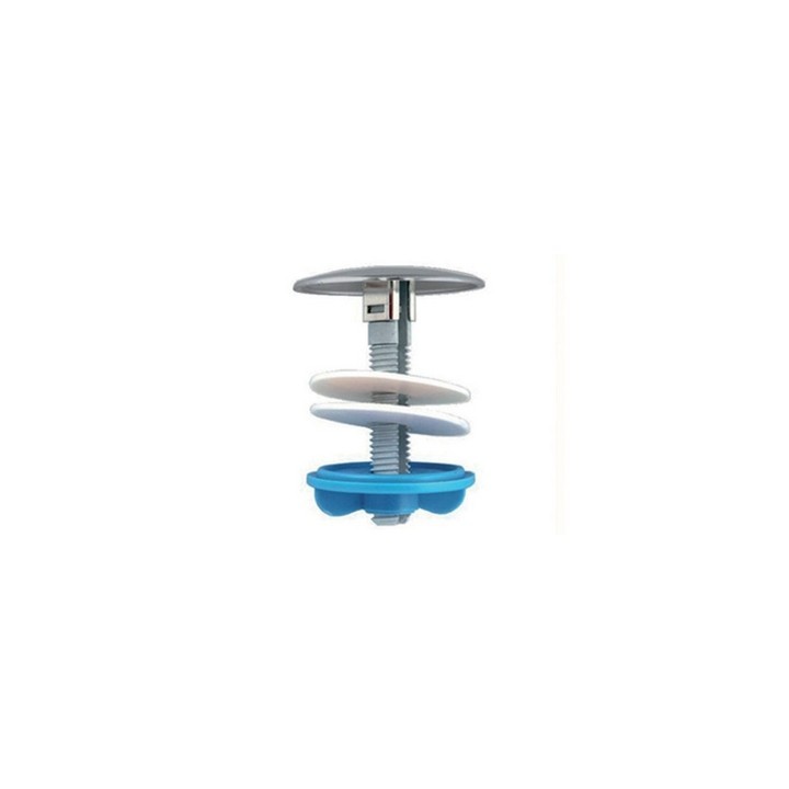COPRIFORO IN PLASTICA PER LAVABO-BIDET D.55 Cromo