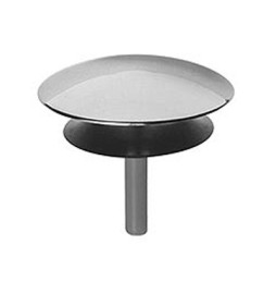 TAPPARELLO IN OTTONE CROMATO PER COLONNA VASCA Cromo