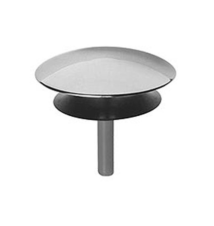 TAPPARELLO IN OTTONE CROMATO PER COLONNA VASCA Cromo