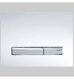 PLACCA DI COMANDO SIGMA 50 EFFETTO VETRO DOPPIO TASTO - BIANCA