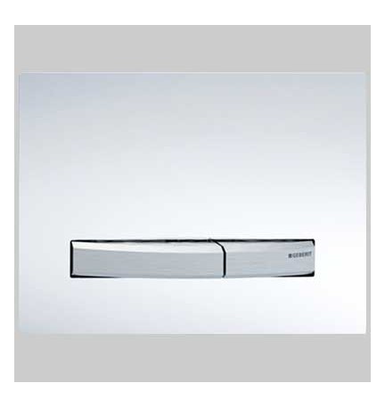 PLACCA DI COMANDO SIGMA 50 EFFETTO VETRO DOPPIO TASTO - BIANCA