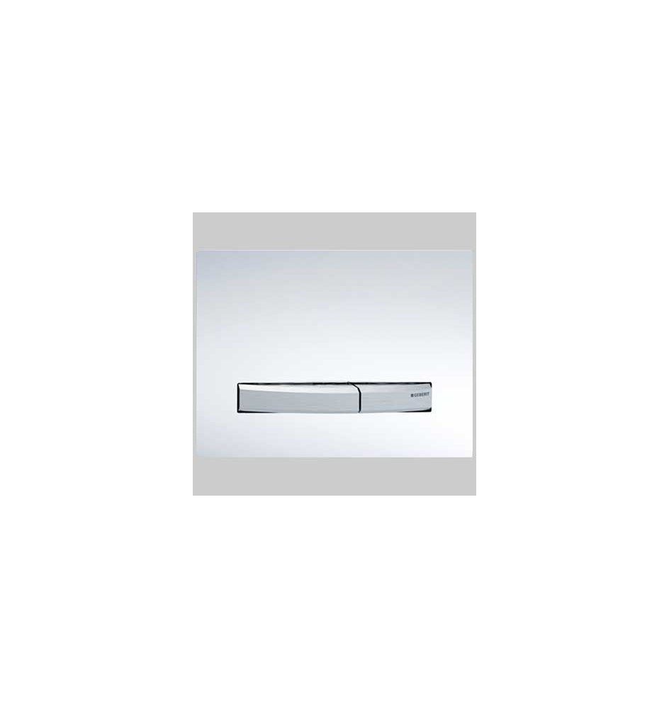 PLACCA DI COMANDO SIGMA 50 EFFETTO VETRO DOPPIO TASTO - NERA