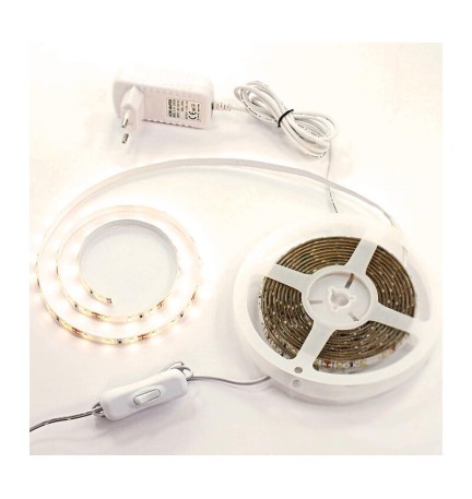 KIT STRIP LED 7,2W 3 M IP54 CALDA