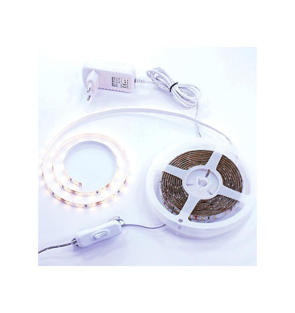 KIT STRIP LED 7,2W 3 M IP54 NATURALE