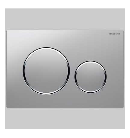 PLACCA DI COMANDO SIGMA20 DOPPIO TASTO - ACCIAO INOX