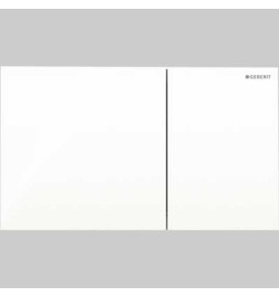 PLACCA DI COMANDO SIGMA70 IN VETRO DOPPIO TASTO - BIANCA