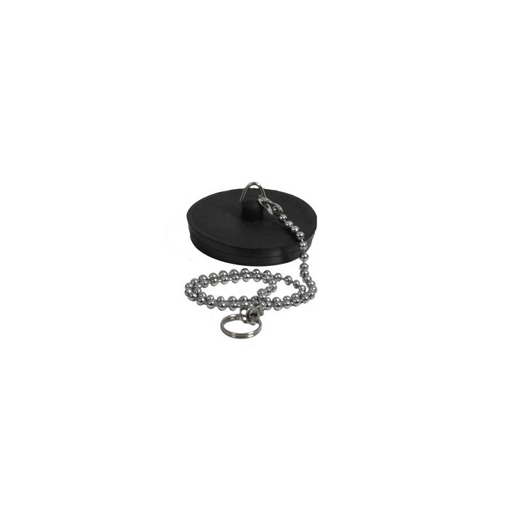 TAPPO GOMMA CON CATENA ED ANELLO Diam. 31 mm