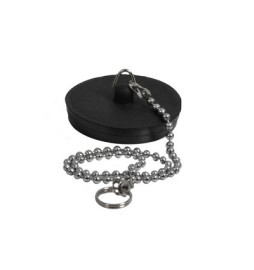 TAPPO GOMMA CON CATENA ED ANELLO Diam. 47 mm
