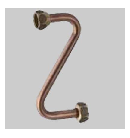 TUBO RAME PER GALLEGGIANTE GEBERIT - Ø 10 - dado 3/8