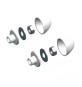 COPPIA ACCESSORI PER SANITARI SOSPESI -