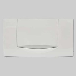 PLACCA DI COMANDO TWIN LINE MONO TASTO - BIANCA
