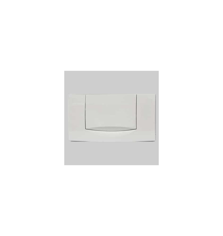 PLACCA DI COMANDO TWIN LINE MONO TASTO - BIANCA