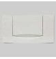 PLACCA DI COMANDO TWIN LINE MONO TASTO - BIANCA