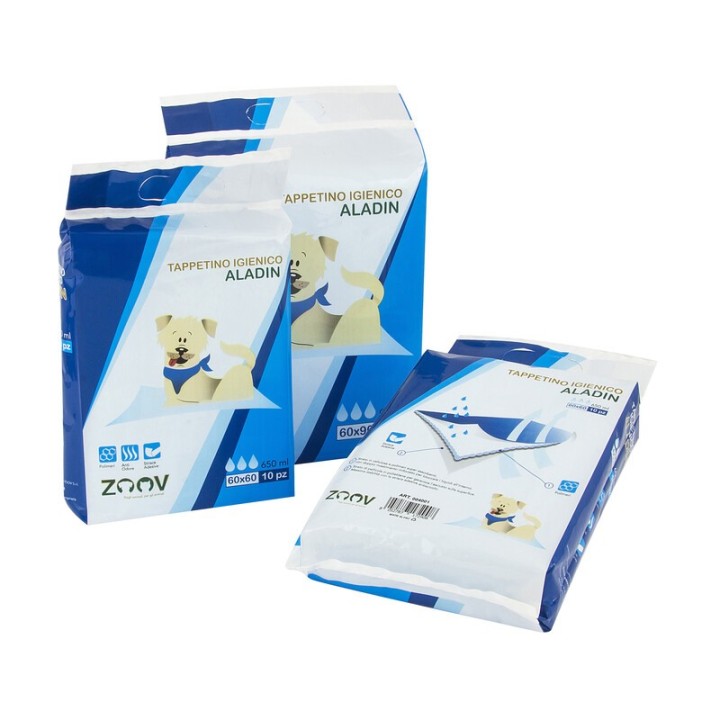ZOOV TAPPETINO IGIENICO ALADIN CM.60X60 PZ.10