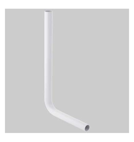 TUBO DI SCARICO BIANCO PER CASSETTA ZAINO GEBERIT - Ø 50x40 Cm. 65x35