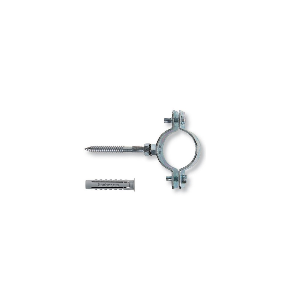 + COLLARI PESANTI IN ACCIAIO CON VITE E TASSELLI CPS pz. 2 x 1/2"