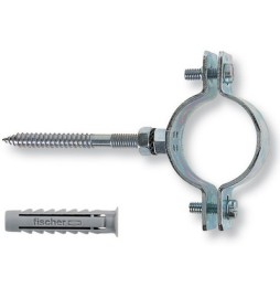 + COLLARI PESANTI IN ACCIAIO CON VITE E TASSELLI CPS pz. 2 x 3/4"