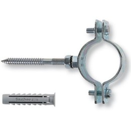 + COLLARI PESANTI IN ACCIAIO CON VITE E TASSELLI CPS pz. 2 x 1"