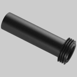 CANOTTO NERO PE A SALDARE CON MORSETTO - Ø 45 - Cm. 18,5