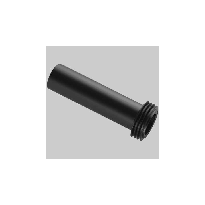 CANOTTO NERO PE A SALDARE CON MORSETTO - Ø 45 - Cm. 18,5