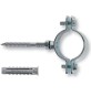 + COLLARI PESANTI IN ACCIAIO CON VITE E TASSELLI CPS pz. 2 x 2"