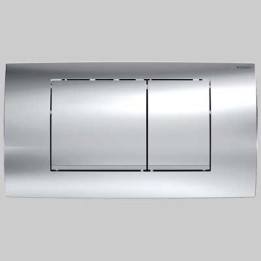 PLACCA DI COMANDO TWIN LINE30 DOPPIO TASTO - CROMO-OPACO